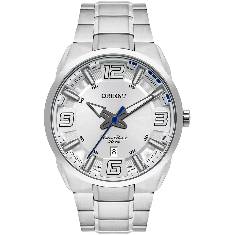 Relógio ORIENT masculino prata analógico MBSS1359 S2SX