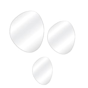 Kit 3 Espelhos Decorativos Orgânico Lapidado
