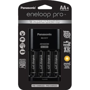Carregador Pilha Recarregavel Eneloop Pro Kit C4 Aa