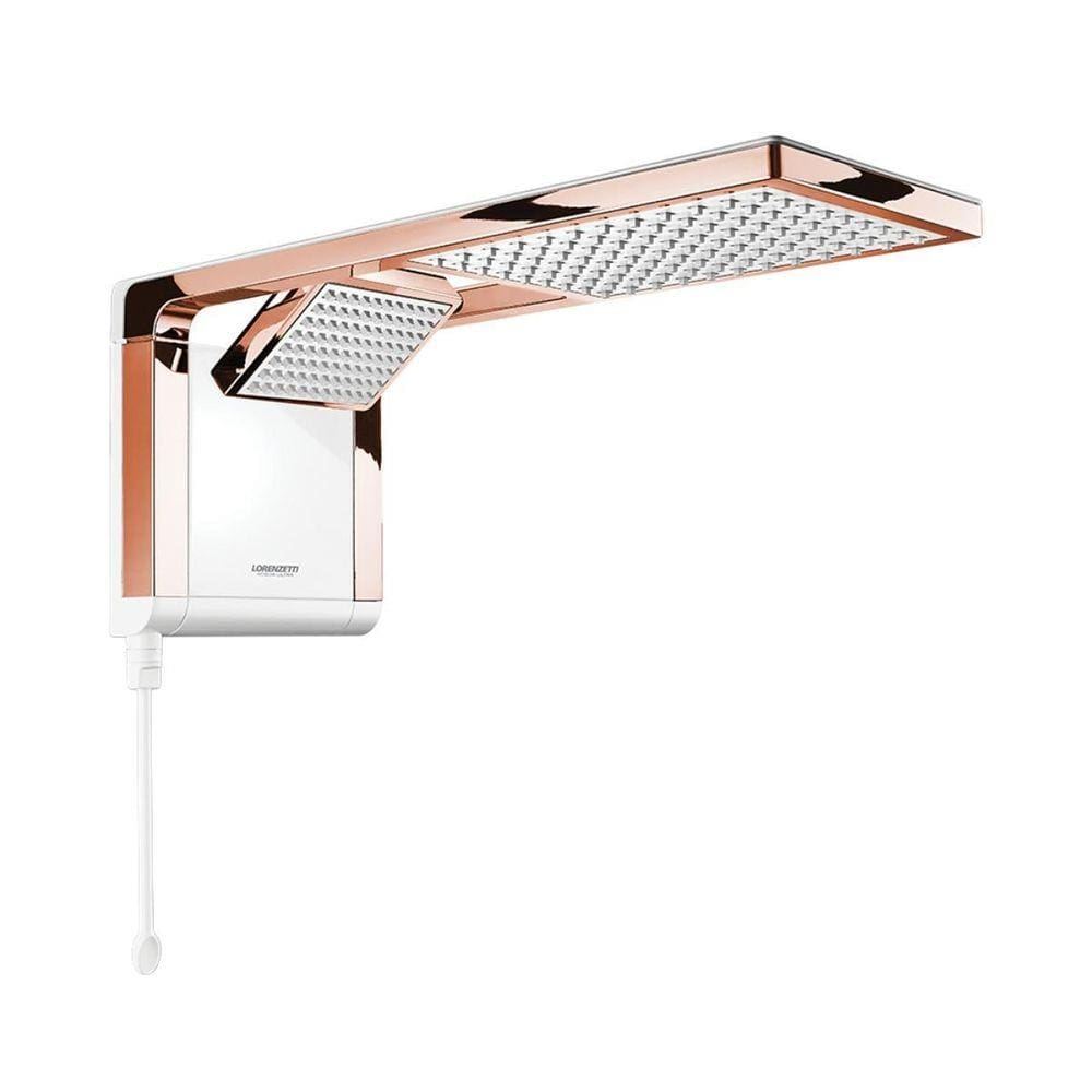 Chuveiro Acqua Duo Rose Gold/Branco 220V7800W Lorenzetti