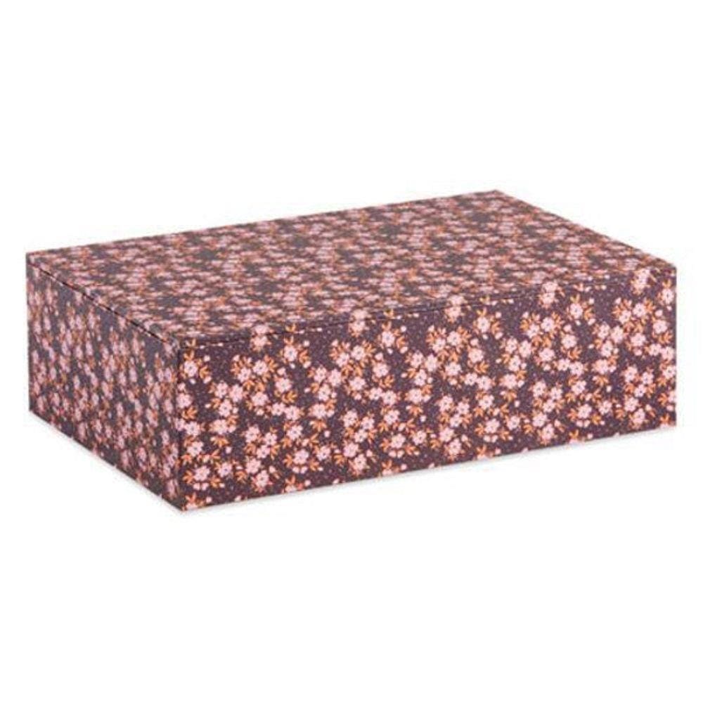 Caixa Em Canvas Flores 30X20 Cm