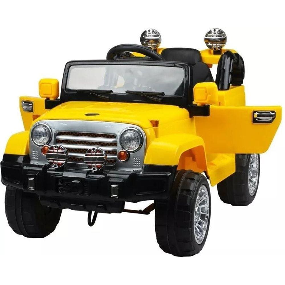 Jipe Elétrico 12v Infantil Controle Remoto Amarelo Belfix