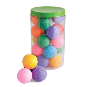 Bola De Borracha Frisada Futebol Para Pet 20 Peças