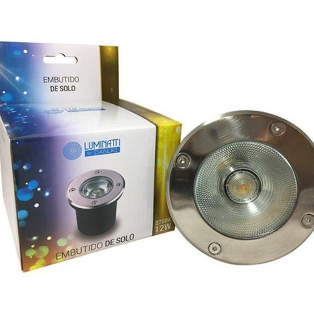Luminaria De Chão Externa Embutida Led 12W