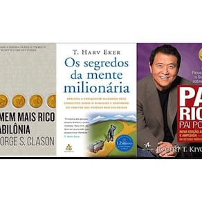 Livro Homem Mais Rico Babilônia + Segredos Mente + Pai Rico