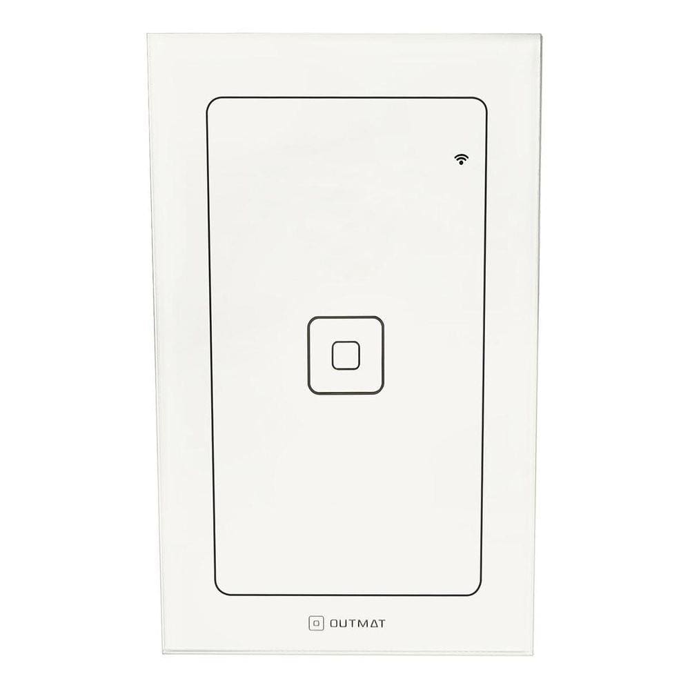 Interruptor Inteligente Outmat Touch Wi-Fi 4X2 1 Botão