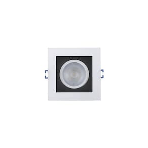Spot de Led Recuado Taschibra Frame MR16 Quadrado 5W Bivolt 3000K Luz Amarela