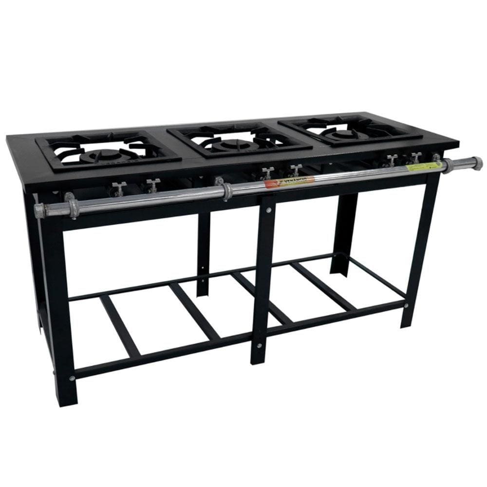 Fogão 3 Bocas Venâncio Maxi Preto – M3pd3