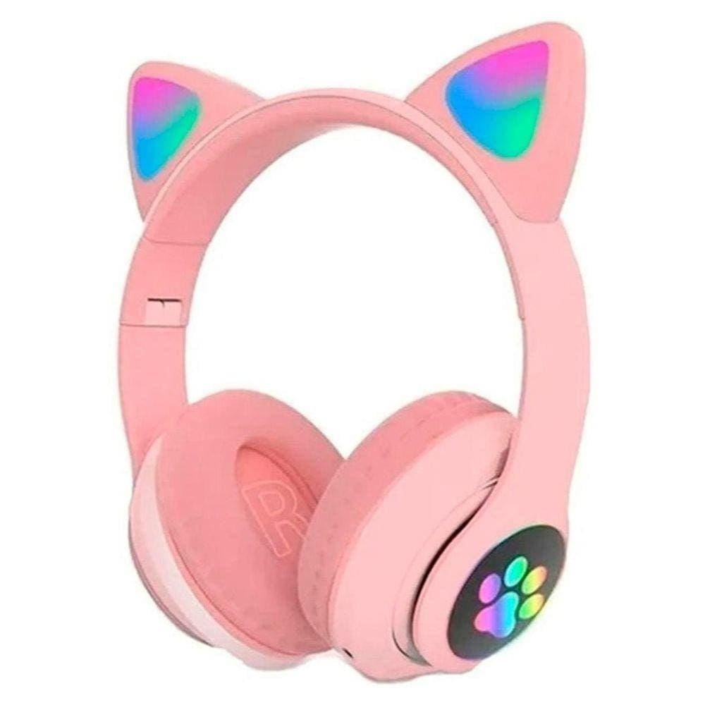 Fones de ouvido com orelha de gatinho