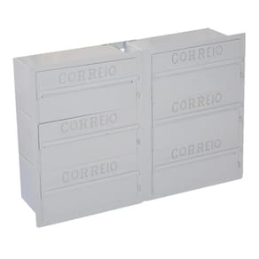 Caixa De Correio Condomínio Com 6 Módulos 36X50X15 Cm Dragão