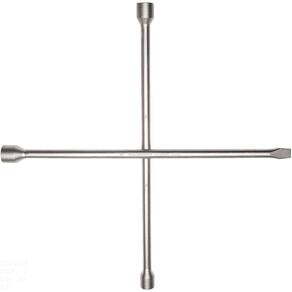 Chave de Roda Tipo Cruz Tramontina com Corpo Forjado em Aço Especial 17x19x21 mm com Espátula Tramontina