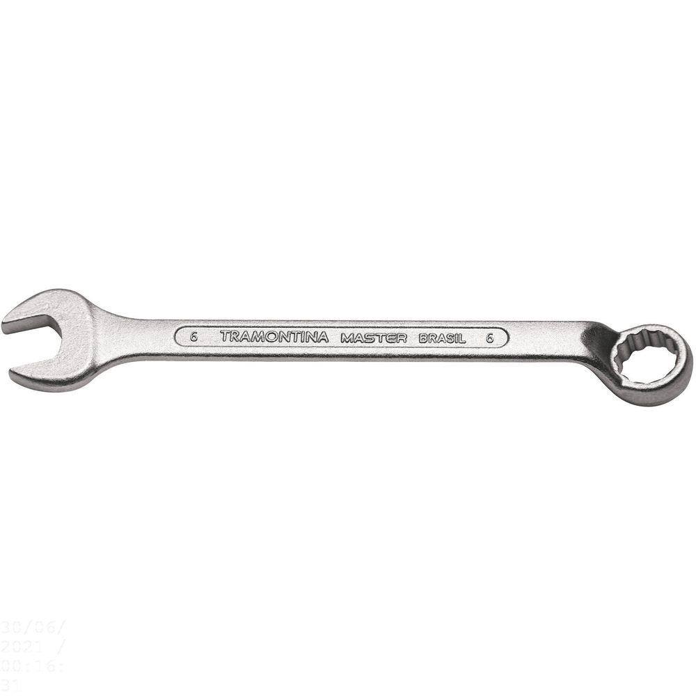 Chave Combinada 9 mm com Pescoço Tramontina com Corpo Forjado em Aço Especial Cromado Tramontina