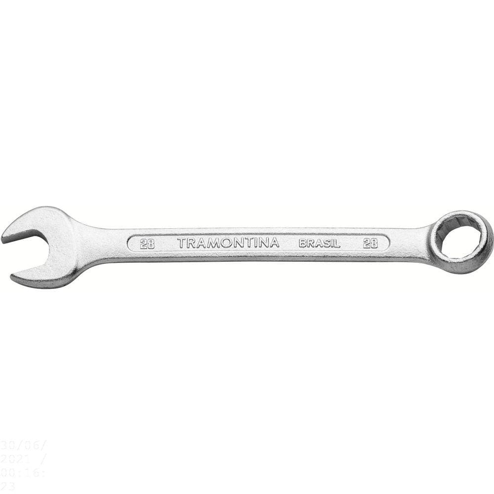 Chave Combinada 28 mm Tramontina Basic com Corpo em Aço Especial Cromado Tramontina