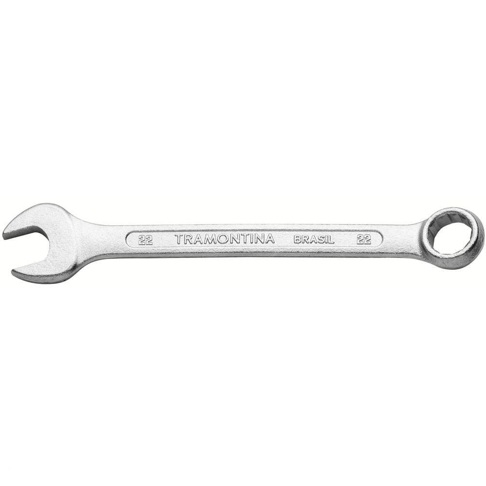 Chave Combinada 22 mm Tramontina Basic com Corpo em Aço Especial Cromado Tramontina