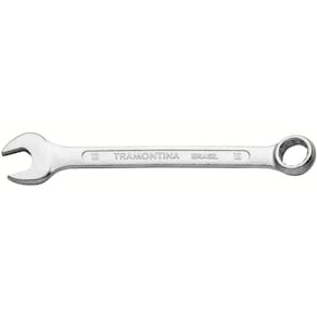 Chave Combinada 10 mm Tramontina Basic com Corpo em Aço Especial Cromado Tramontina