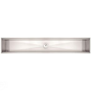 Escorredor Úmido Tramontina 105x18cm para Sobrepor em Aço Inox com Acabamento Scotch Brite Tramontina