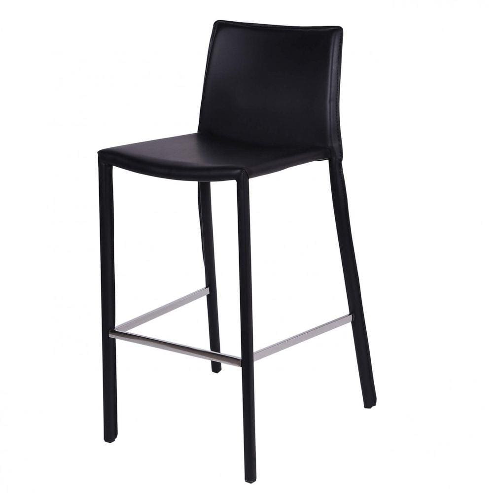 Banqueta Alta Corino OR Design Preto