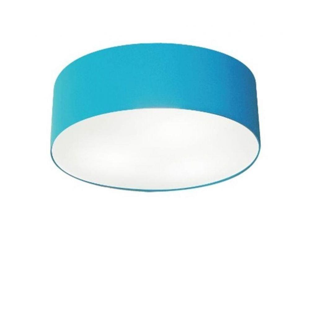 Plafon para Quarto Cilíndrico Cúpula Azul Turqueza