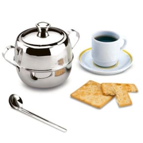 Açucareiro 500g com colher em Inox  Zanella