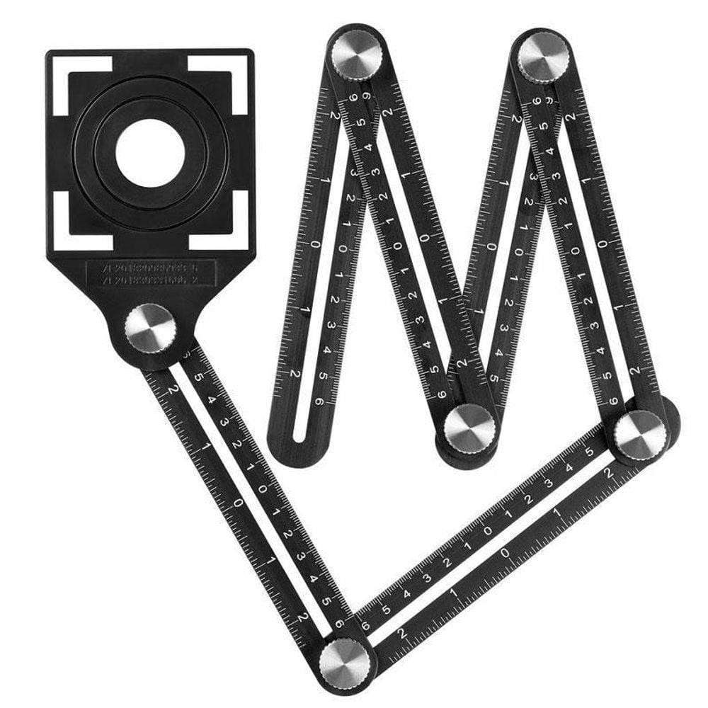 Gabarito Esquadro Articulado Corte Furo 1M Cerâmica Azulejo