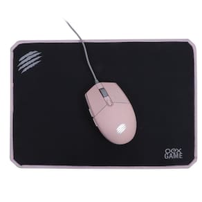 Kit Gamer Combo Arya Mouse 2400Dpi + Mousepad Rosa Mc104 Oex