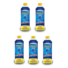 Kit 5 Crisfloc Clarificante Floculante Decantador De Piscina