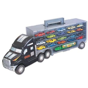 Super Carreta c/ 21 Carrinhos de Metal - Braskit