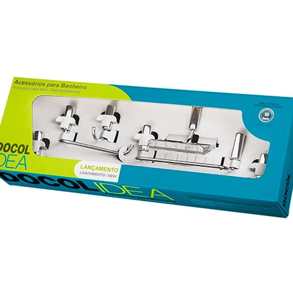 De Acessório Banheiro Crom Docol Idea 5 Pç