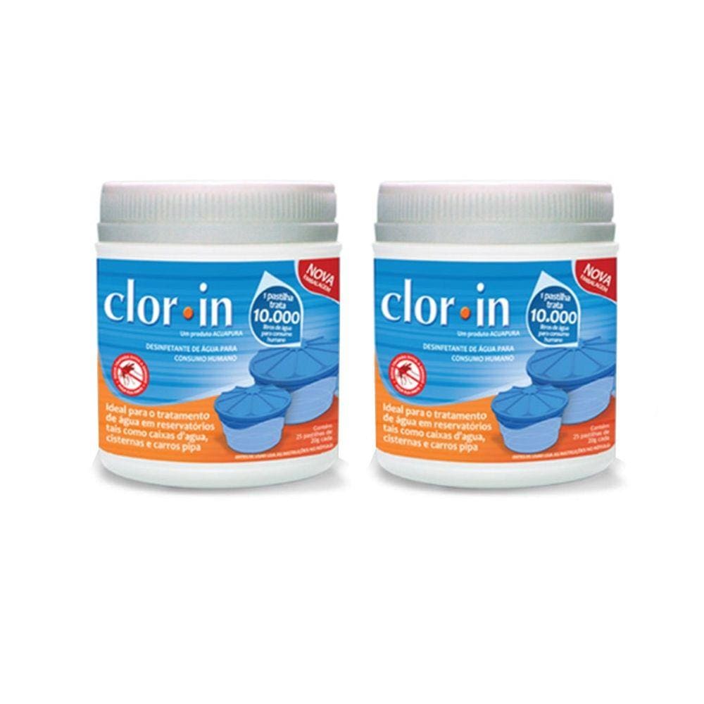 Kit 5 Clorin Desinfetante para Água Consumo Humano 10.000lt