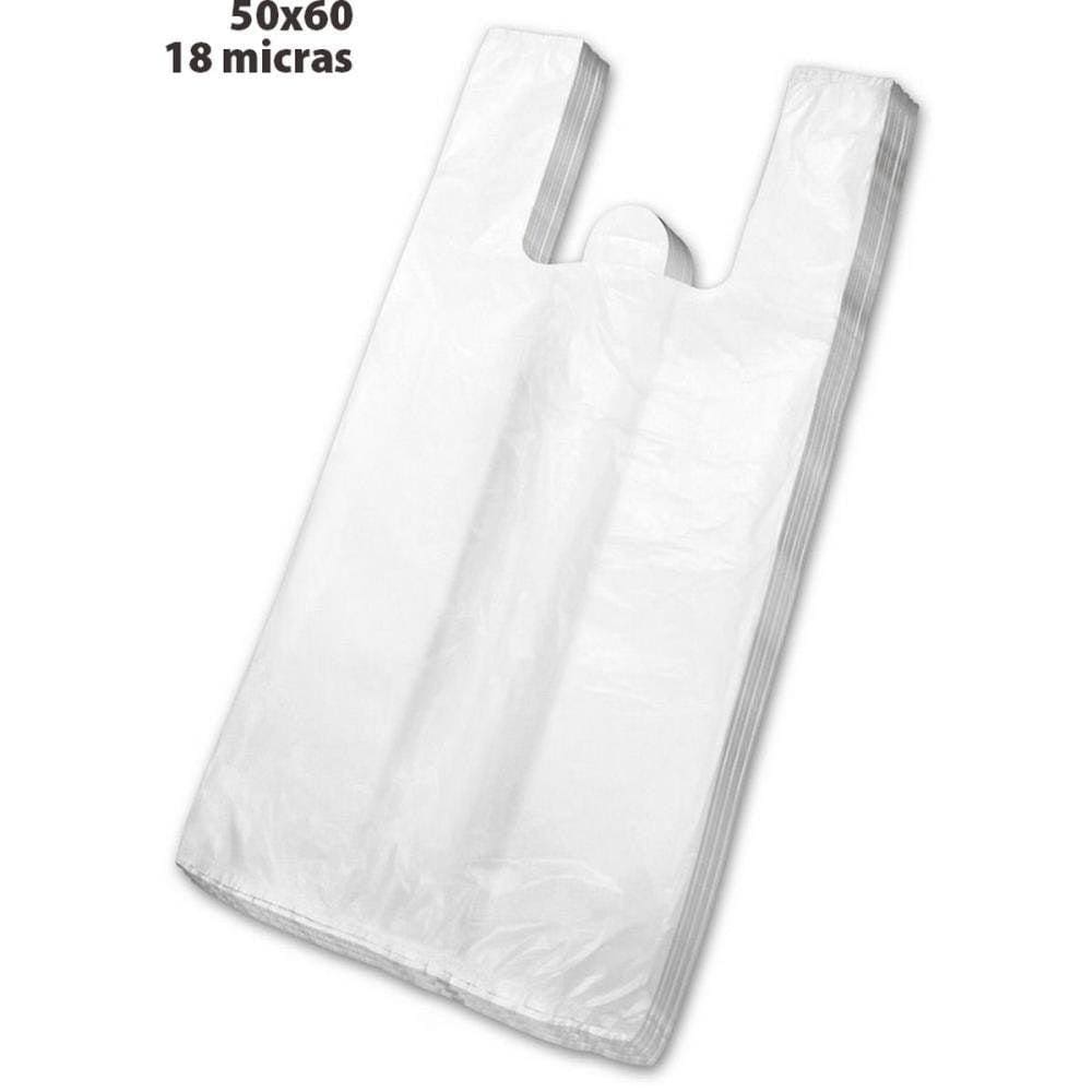 Sacola Plastica 50X60 Com 1000 Unidades 18Micras