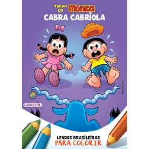 Turma Da Monica - Lendas Brasileiras Para Colorir - Cabra Cabriola