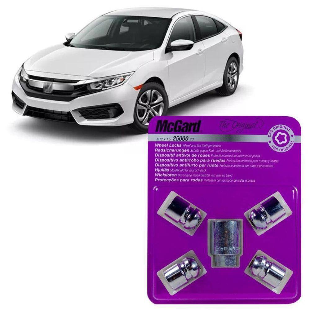 Jogo Porca Antifurto Roda Segredo Mcgard Honda Civic