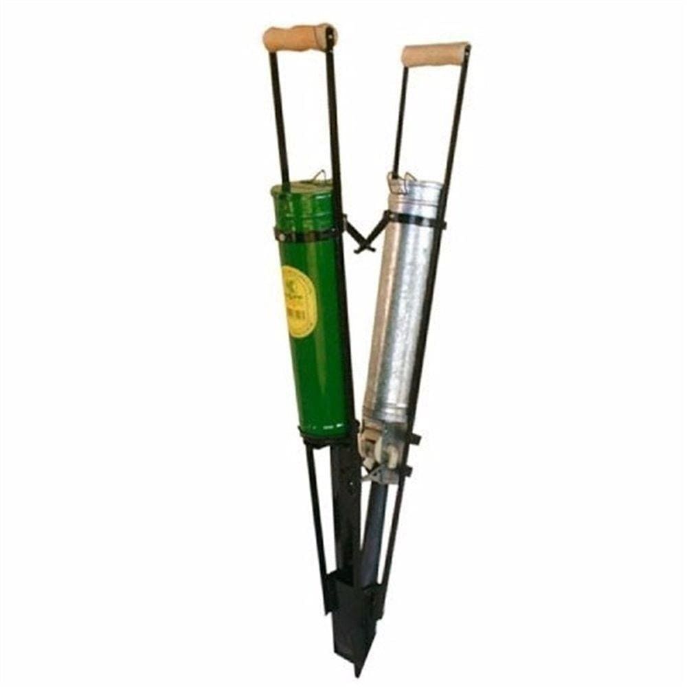 Plantadeira Adubadeira Manual Chapa Zincada Bico 7,4cm