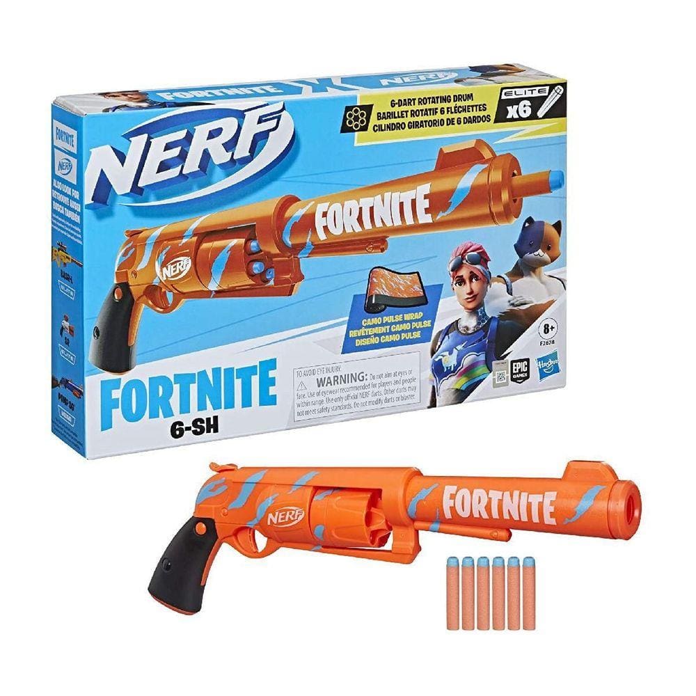 Brinquedo Lançador Nerf Fortnite Six Shooter | Casas Bahia