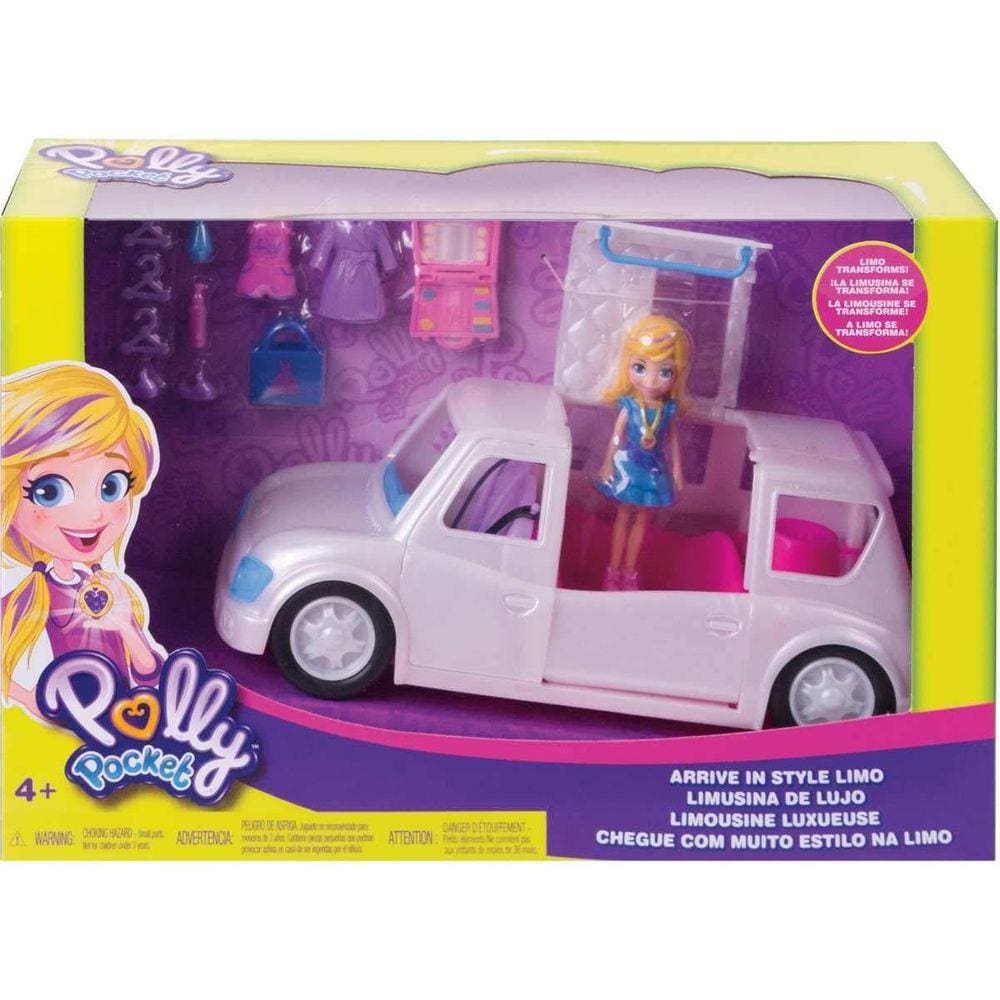 Boneca Polly Pocket Limousine Fashion - DWC27 - Mattel - Boneca