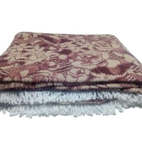 Colcha Chenille Canelada 2,20X2,40M Vinho Jolitex 6147