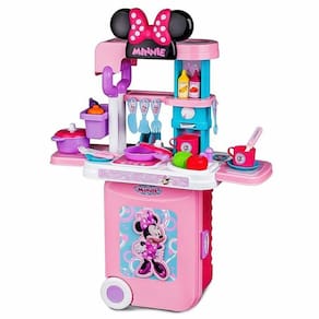 Cozinha Infantil e Maleta - 3 em 1 - Disney - Minnie Mouse - Multikids