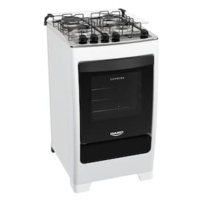 Fogão Dako 4 Bocas Supreme com Mesa de Inox e Acendimento Automático Bivolt – Branco