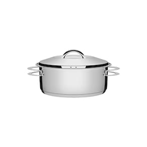 Caçarola Inox Fundo Triplo Rasa Tramontina Solar 20cm 2,8lt