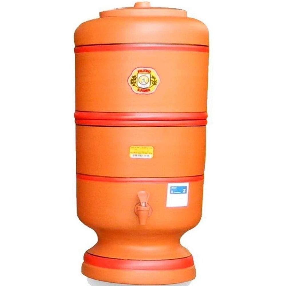 Filtro De Barro 10 Litros E 3 Velas Tripla Ação