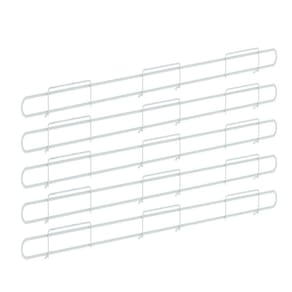 Anteparo Frontal Amapa 092 Branco P/ Bandeja Gondola Kit 5