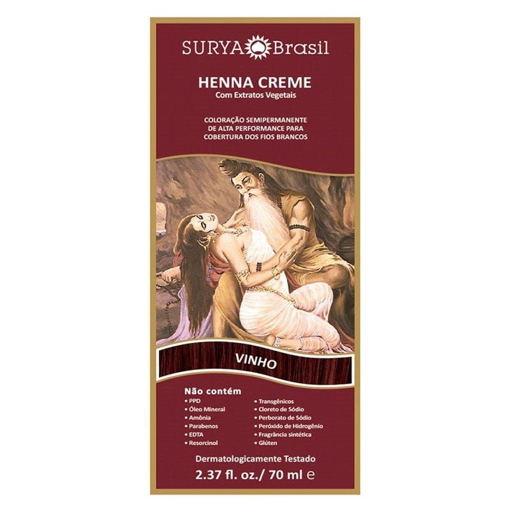 Tintura Creme Henna Surya Vinho Surya