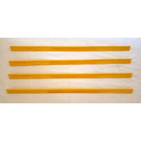Porta Etiqueta Bandeja Gondola Premium LX 92 cm Amarelo