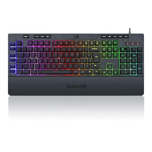 Teclado Gamer Redragon Shiva K512 Iluminação Rgb Abnt2