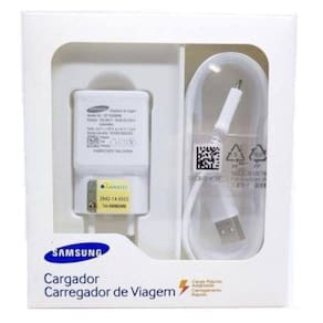 Carregador Turbo Samsung 15W Galaxy J6 Plus Micro Usb