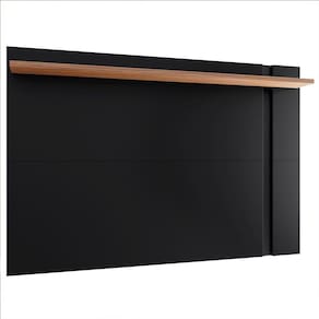 Painel para TV até 70 Polegadas Extensível Flex Leme Preto Fosco/Noce Milano - Colibri