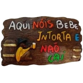 Placa De Churrasco Decorativa - Aqui Nóis Bebe, Intorta E...