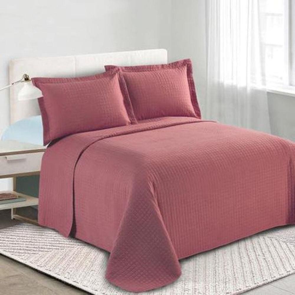 Colcha Loft Solteiro 1,60M X 2,30M Vermelho Camesa