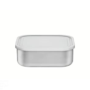 Pote Tramontina Freezinox em Aço Inox Quadrado com Tampa Plástica 19 cm 2,1 L Tramontina