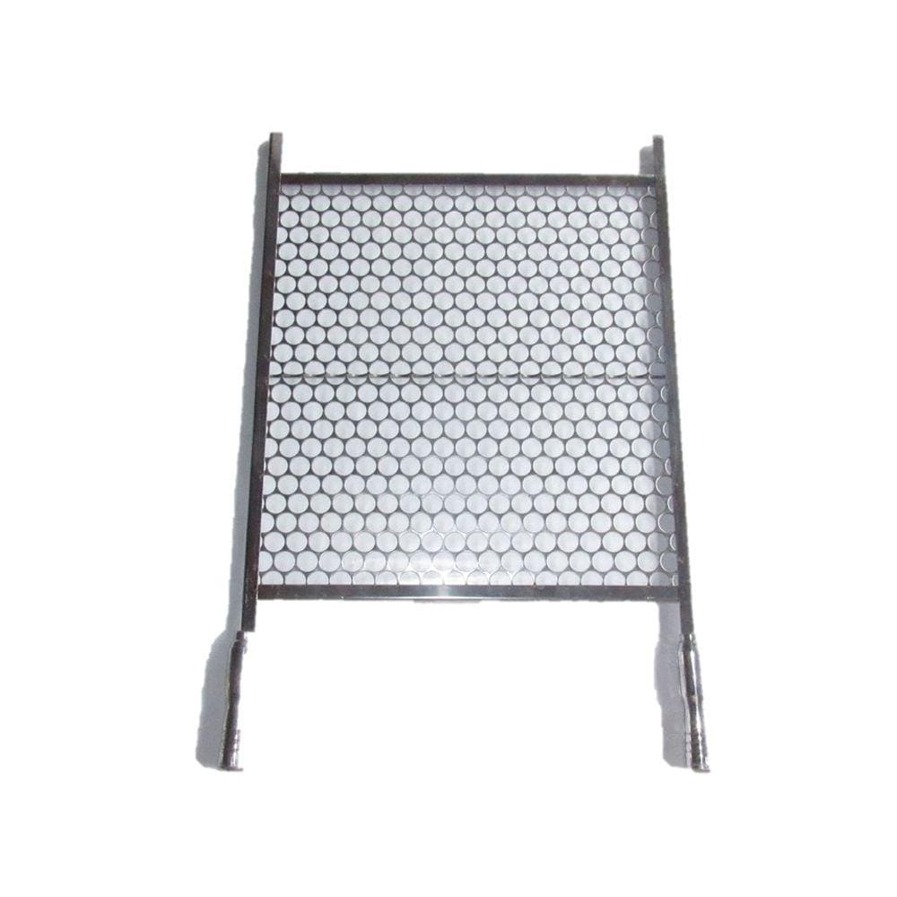 Grelha Moeda em Inox 45cm x 50cm com cabos de alumínio